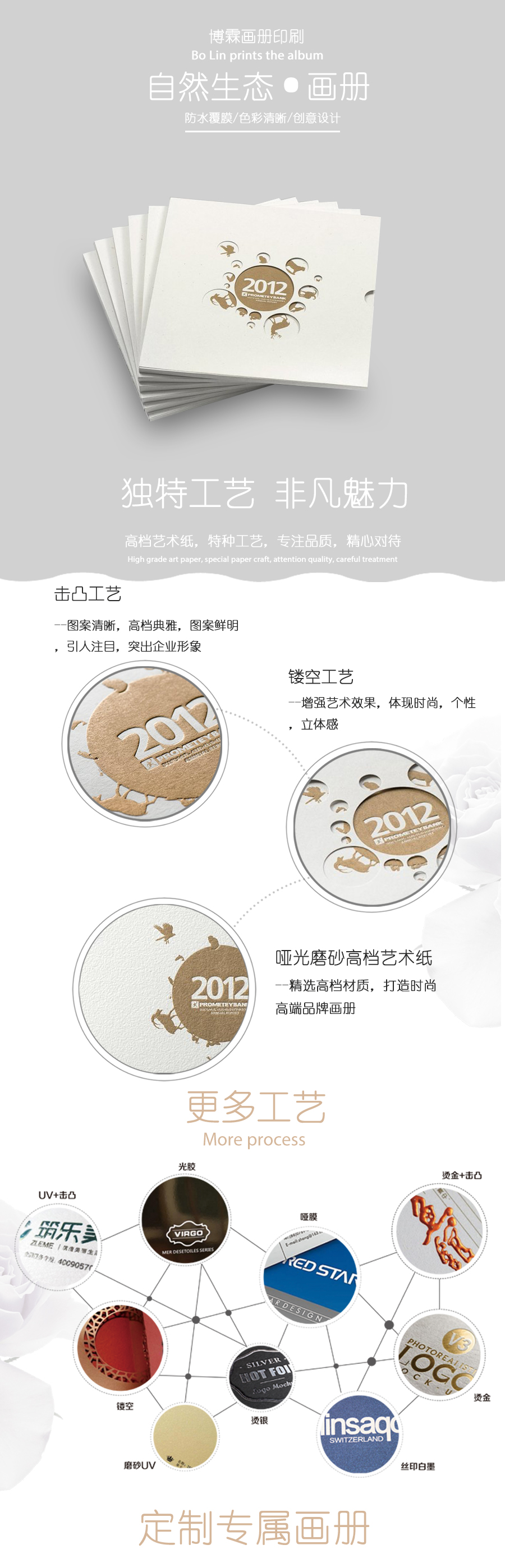 精美生物畫冊、精裝畫冊